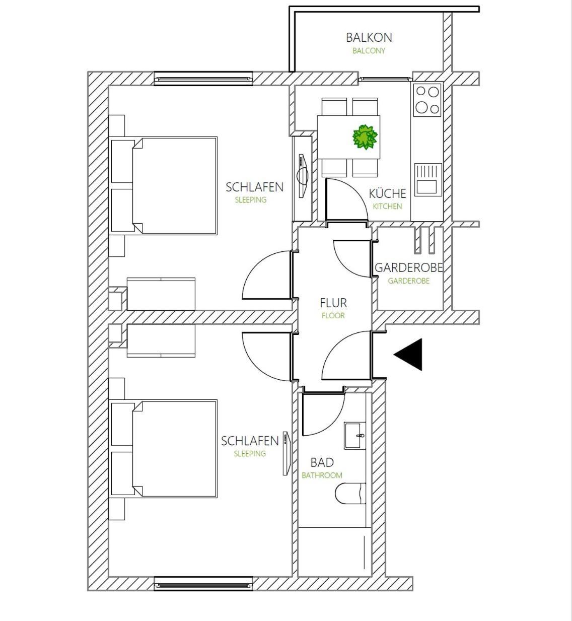 Glueck Auf Appartements Schleiermacherstrasse Дуйсбург Экстерьер фото